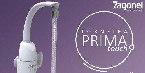 Torneira Prima Touch,eletrica ,eletronica Zagonel 220v Lançamento - 3