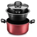 Ver imagem 1 de Panela Forma Pudim Banho Maria Antiaderente T.vidro Mta 3,2