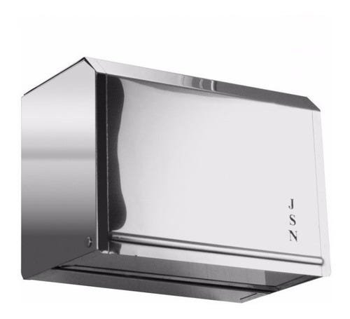 Porta Papel Toalha Inox Toalheiro Folhas Inter Folhadas M1i:Prateado - 8