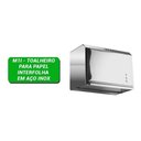 Ver imagem 4 de Porta Papel Toalha Inox Toalheiro Folhas Inter Folhadas M1i:Prateado