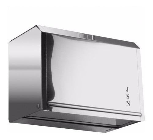 Porta Papel Toalha Inox Toalheiro Folhas Inter Folhadas M1i:Prateado - 8