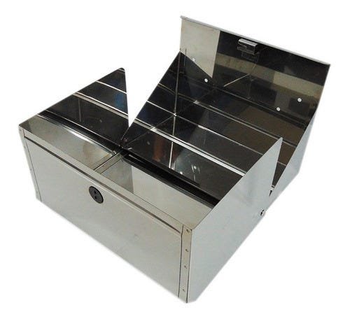 Porta Papel Toalha Inox Toalheiro Folhas Inter Folhadas M1i:Prateado - 7