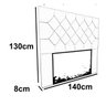 Kit Cabeceira de Cama Box Casal e Solteiro Estofada Kasi Ama - 4