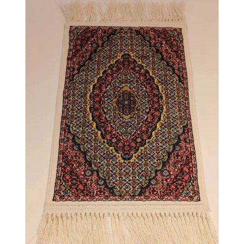 Tapete Clássico Oriental Mahi Bege 120x80 cm Tipo Persa