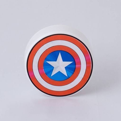 Mini Luminária Led Redonda Capitão América Usb Marvel - 4