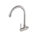 Ver imagem 1 de Torneira de Aço Inox Convencional para Cozinha Parede 25cm