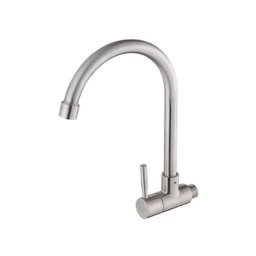 Torneira de Aço Inox Convencional para Cozinha Parede 25cm - 1
