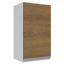 Ver imagem 1 de Armário de Cozinha Aéreo 100% MDF 35 cm 1 Porta Branco/Rustic Acordes Madesa