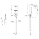 Ver imagem 3 de Torneira para Banheiro de Mesa Docol Tronic Formatta 1/2" Chrome
