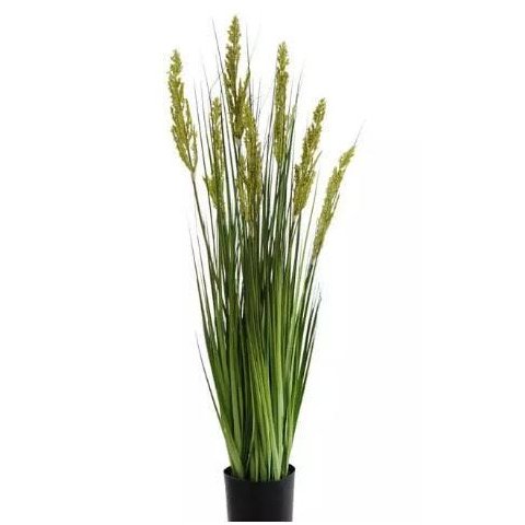 Planta Árvore Artificial Grass Grãos Verde com Vaso 90cm