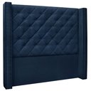 Ver imagem 1 de Cabeceira Estofada Cama Box Casal Alteza 140cm Suede Azul Marinho - Desk Design