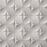 Papel de Parede Importado Lavável Textura Estofado Cinza 3d - 2