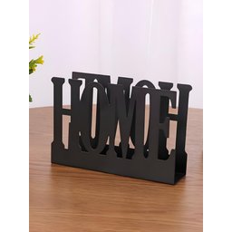Porta Guardanapos Decorativos Home de Mesa Preto - 3