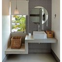 Ver imagem 4 de Espelho Redondo Lapidado fixado com botões - 50cm