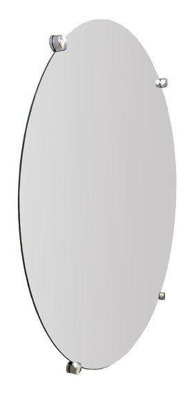 Espelho Redondo Lapidado fixado com botões - 50cm - 3