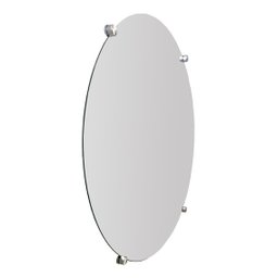 Espelho Redondo Lapidado fixado com botões - 50cm - 3