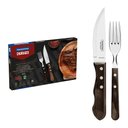 Ver imagem 1 de Jogo de Talheres 12 Peças Tramontina Churrasco 21199996 Castanho