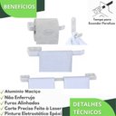 Ver imagem 5 de Kit de Acessórios para Banheiro Branco 4 Peças Fs.plus