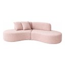 Ver imagem 2 de Sofá Orgânico Vitória Luxo para Sala e Recepção 3 Lugares: Rose