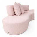 Ver imagem 4 de Sofá Orgânico Vitória Luxo para Sala e Recepção 3 Lugares: Rose