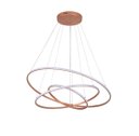 Ver imagem 1 de Pendente Led 3 Anéis 80cm Cobre Hall Sala Mesa Bancada Gourmet