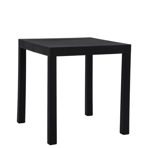 Mesa 72cm x 72cm em Polipropileno Creta Preto