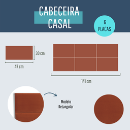 Cabeceira Casal Veludo 141x60 Cama Box Modulada Retangular Terracota - 6