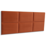Cabeceira Casal Veludo 141x60 Cama Box Modulada Retangular Terracota - 1