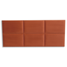 Cabeceira Casal Veludo 141x60 Cama Box Modulada Retangular Terracota - 3