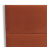 Cabeceira Casal Veludo 141x60 Cama Box Modulada Retangular Terracota - 4