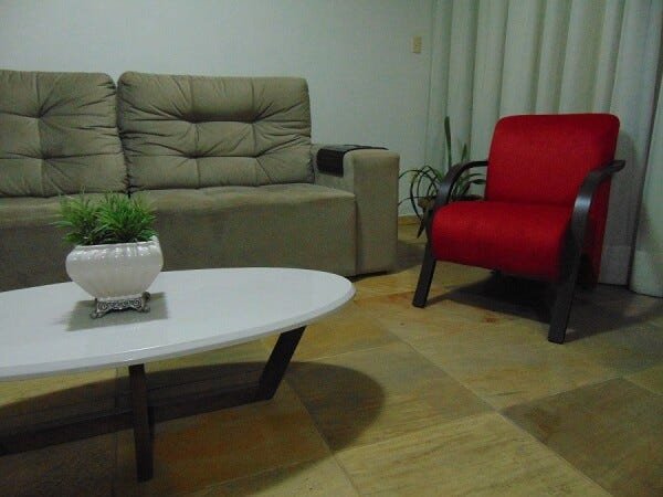 Poltrona Decorativa Vênus Cadeira Recepção Quarto Vermelha - 3