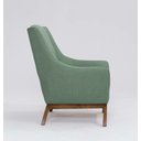 Ver imagem 6 de Poltrona Dekorien Juliet Premium Linho Verde Salvia com Puff