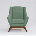 Ver imagem 5 de Poltrona Dekorien Juliet Premium Linho Verde Salvia com Puff