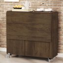 Ver imagem 2 de Mesa Bancada Dobrável Carlos com Bancos Castanho