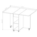 Ver imagem 3 de Mesa Bancada Dobrável Carlos com Bancos Castanho