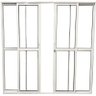 Porta de Aluminio Sacada 4 Folhas com Fechadura Linha Premium:2,10 X 1,50/branco - 1