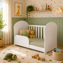 Ver imagem 6 de Berço Peroba Smim Americano Cor Branco com Rodízios Infantil
