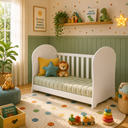 Ver imagem 7 de Berço Peroba Smim Americano Cor Branco com Rodízios Infantil