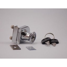 Fechadura simples para porta de vitrine ou rack - 6 Fechadura simples para porta de vitrine ou rack - 6