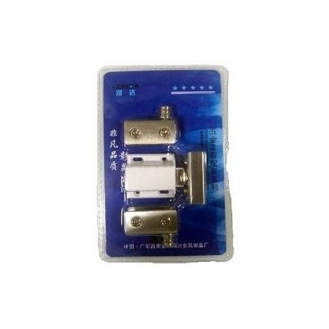 Dobradiça inox para rack com porta de vidro de 4 a 8mm com imã