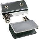 Ver imagem 2 de Dobradiça inox para rack com porta de vidro de 4 a 8mm com imã