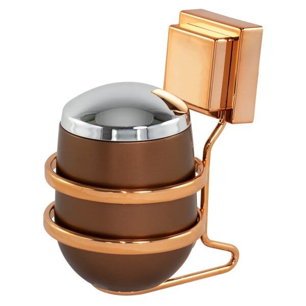 Suporte Para Algodão Sabonete Líquido Fixação de Ventosa Cobre - 3