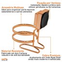 Ver imagem 5 de Suporte Para Algodão Sabonete Líquido Fixação de Ventosa Cobre