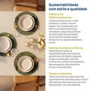 Ver mais imagens de Mesa de Jantar Retangular 6 Lugares 180cm MDF/Vidro Tali CabeCasa MadeiraOriginals Bege