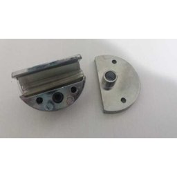 Dobradiça meia-lua para rack vitrine porta de vidro de 4 a 6mm - 2