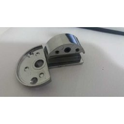 Dobradiça meia-lua para rack vitrine porta de vidro de 4 a 6mm - 4