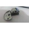 Dobradiça meia-lua para rack vitrine porta de vidro de 4 a 6mm - 4
