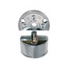 Dobradiça meia-lua para rack vitrine porta de vidro de 4 a 6mm - 1