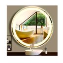 Ver imagem 3 de Espelho Jateado Redondo 60cm com Led Quente