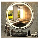 Ver imagem 5 de Espelho Jateado Redondo 60cm com Led Quente